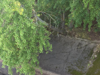 В Чайковском восстановят разрушенные железобетонные плиты на берегу реки