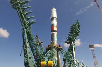 С Байконура стартовала ракета «Союз» с логотипом 300-летия Перми