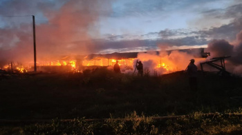 В Малом Букоре сгорела ферма
