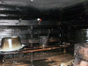 В Чайковском случился пожар в бане